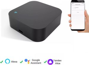 Avatto® Smart IR Universele Afstandsbediening Met Tuya Smart App - Met Ingebouwde Temperatuur En Vochtigheid Sensor - Voor Tv/DVD/Airco - Smart Remote Control