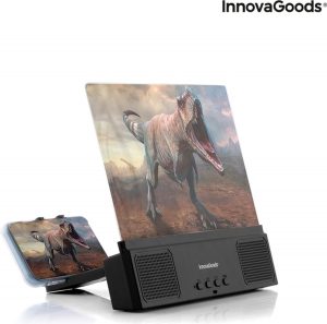 Innovagoods Schermvergroter smartphone - Telefoonlenzen - Vergrootglas voor smartphone - Telefoon beeldscherm vergroter projector - Mini beamer - Screen amplifier - Verkocht door Nutorn - Draadloos - Oplaadbaar - Verstelbaar - Zwart