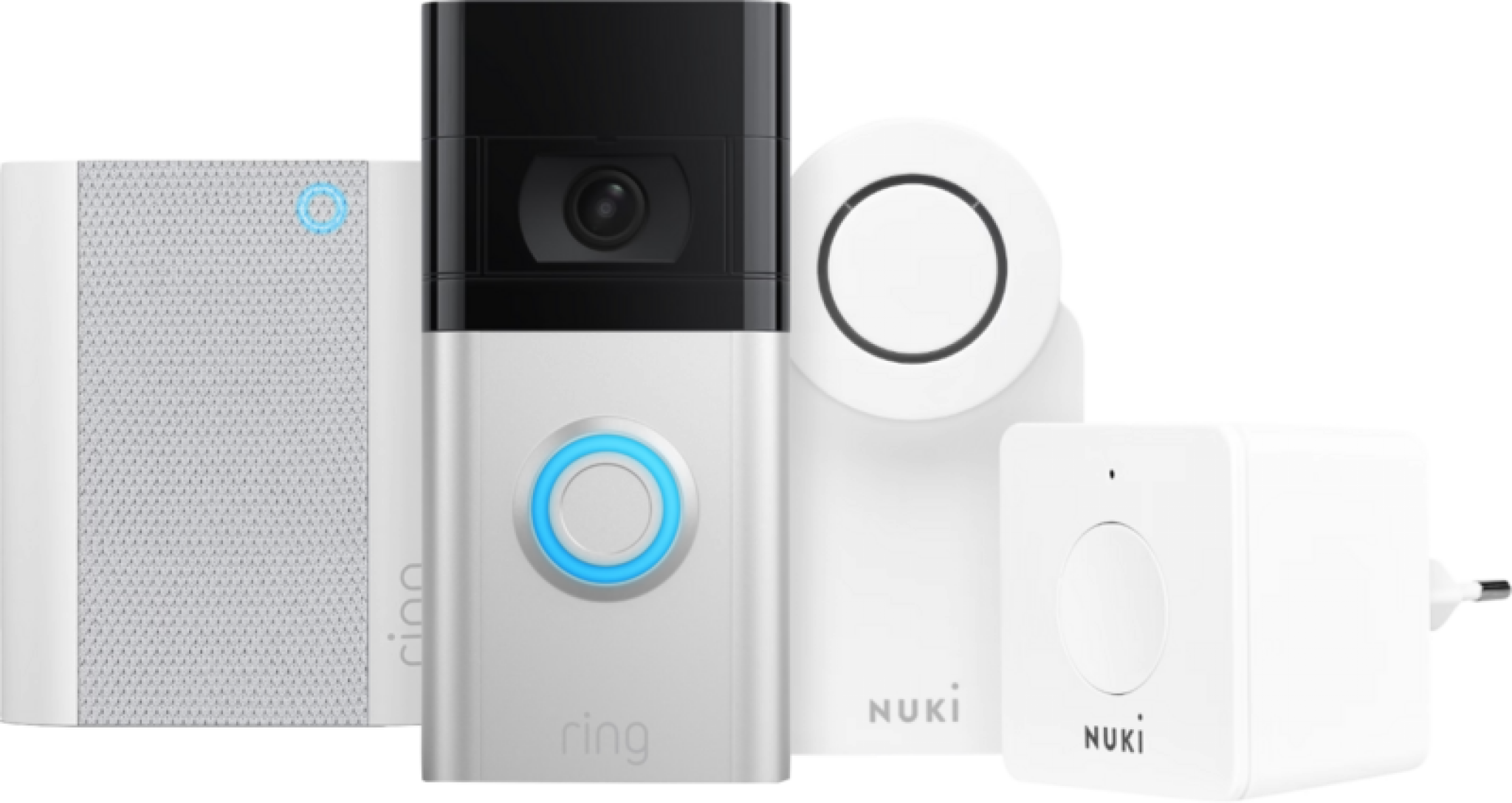 Ring Video Doorbell 4 + Ring Chime Gen. 2 (2020) + Nuki Smart Lock 3.0