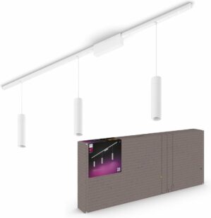 Philips Hue Perifo railverlichting plafond - wit en gekleurd licht - 3 hanglampen - wit - basisset
