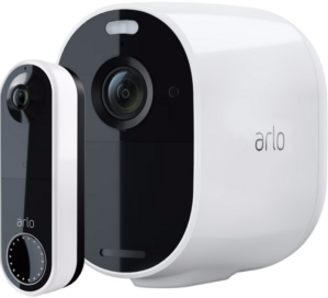 Arlo Essential Beveiligingscamera Wit + Arlo Wire Free Video Doorbell Wit