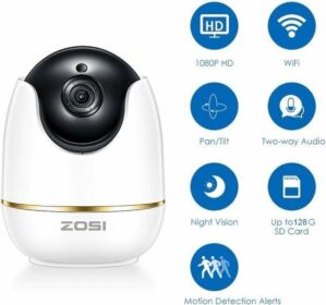 Babyfoon - full HD - Babyfoon met camera - Geschikt voor Alexa - Bewegings detectie - Geluids activatie
