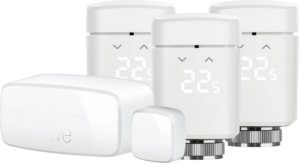 EVE Thermo slimme radiatorthermostaat 3-pack + EVE Deur- en raamsensor