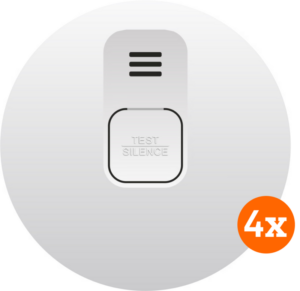 Elro Blue Line CBFS58R Koppelbare Rookmelder 4-pack (10 jaar)