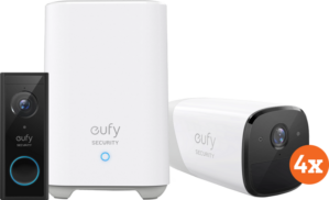 Eufycam 2 Pro 4-Pack + Video Doorbell Battery