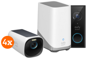 Eufycam 3 4-pack + Video Doorbell Battery
