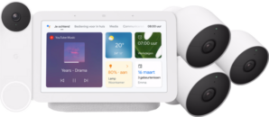 Google Nest Cam 3-Pack + Nest Deurbel + Nest Hub 2