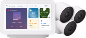 Google Nest Cam 3-pack + Google Nest Hub 2