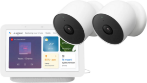 Google Nest Cam Duo-Pack + Google Nest Hub 2