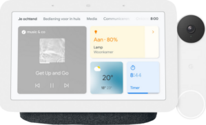 Google Nest Hub 2 Charcoal + Google Nest Deurbel