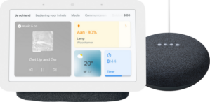 Google Nest Hub 2 Charcoal + Google Nest Mini