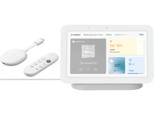 Google Nest Nest Hub Grijs + Chromecast Gtv Hd Wit