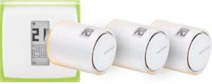 Netatmo Slimme Modulerende Thermostaat + 3 radiatorknoppen