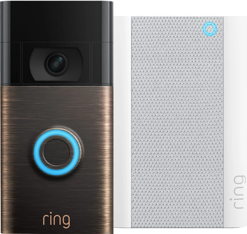 Ring Video Doorbell Gen. 2 Lichtbrons + Chime Pro Gen. 2