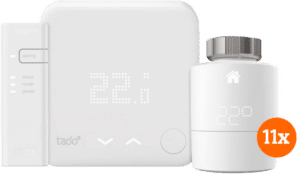 Tado Draadloze Slimme Thermostaat V3+ Startpakket + 11 radiatorknoppen