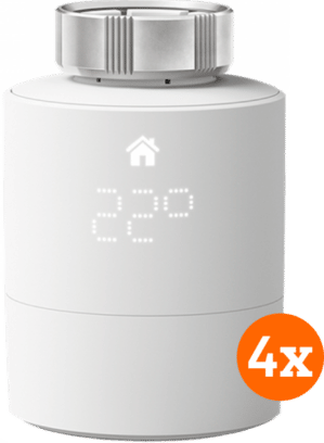 Tado Draadloze Slimme Thermostaat V3+ Startpakket + 4 radiatorknoppen