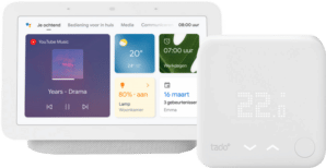 Tado Slimme Thermostaat V3+ Startpakket + Google Nest Hub 2 Chalk