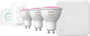 Tado Slimme Thermostaat V3+ Startpakket + Philips Hue White & Color 3-pack GU10