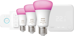 Tado Thermostaat V3+ Startpakket + Philips Hue White & Color Startpakket + Bridge + Dimmer