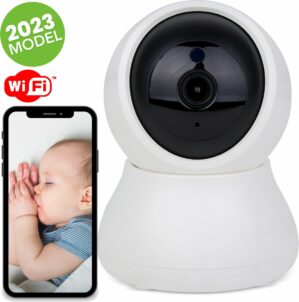 Xoomo Babycamera met Babyfoon App - Camera en App - Draadloze Babyfoon - Baby Camera - Pet Cam - Pet Camera - Huisdier Camera - Wifi - 2-WegAudio - Ultra HD