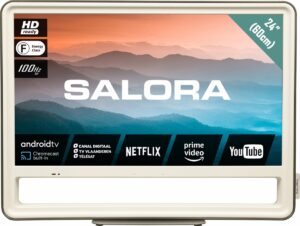 24" (60CM) uniek design smart tv met Android, DVB-T2/C/S2, 100HZ BPR en WIFI