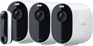 Arlo Essential Beveiligingscamera Wit 3-pack + Arlo Wire Free Video Doorbell Wit