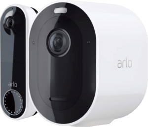 Arlo Pro 4 Beveiligingscamera Wit + Arlo Wire Free Video Doorbell Wit