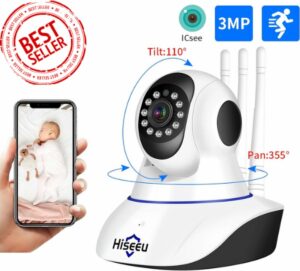 Babyfoon Met Camera - Met App - Draaibaar Camera - Geluid en Bewegingsdetectie - 32 Gb SD card - Nactvisie - Full HD