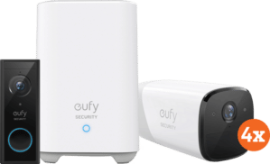 Eufy Eufycam 2 4-Pack + Video Doorbell Battery