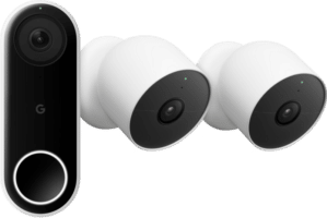 Google Nest Hello Doorbell + Google Nest Cam 2-pack