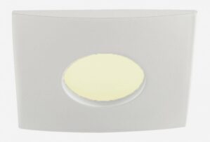 IP44 Inbouwspot Livia met Philips HUE White - inbouwspot - Wit - vierkant - voor badkamer / overkapping / buiten - IP44 - GU10 - Buitendiameter: 85MM - boorgat: 70-76MM - min. Inbouwdiepte: 90MM