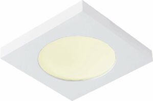 IP44 Inbouwspot Tindra met Philips HUE White - inbouwspot - Wit - vierkant - voor badkamer / overkapping / buiten - IP44 - GU10 - Buitendiameter: 80MM - boorgat: 60-73MM - min. Inbouwdiepte: 60MM