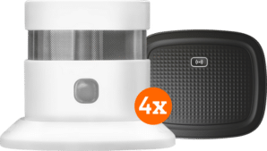 KlikAanKlikUit Rookmelder ZSDR-850 (3 jaar) 4-Pack + Smart Bridge