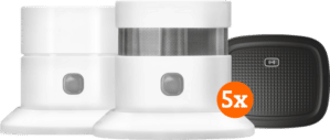 KlikAanKlikUit ZSDR-850 (3 jaar) 5-Pack + Koolmonoxidemelder + Smart Bridge