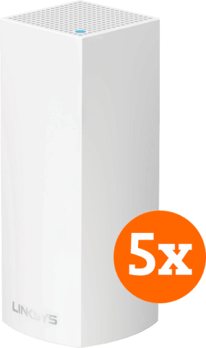 Linksys Velop tri-band Mesh Wifi (5-pack wit)