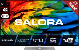 Salora 440A series 43QLED440A tv 109,2 cm (43") 4K Ultra HD Smart TV Wifi Zwart