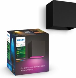 Philips Hue Resonate Down - muurlamp - wit en gekleurd licht - zwart