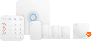 Ring Alarmsysteem met 3 magneetcontacten en 4 bewegingssensoren