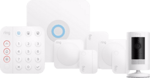 Ring Alarmsysteem met 4 sensoren + Stick Up Cam Wit