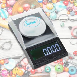 SOEM® Digitale Precisie Weegschaal 0 01 gram - 0,001 tot 100 gram Tarra functie - Pocket scale - Juweliers weegschaal - Hobby weegschaal