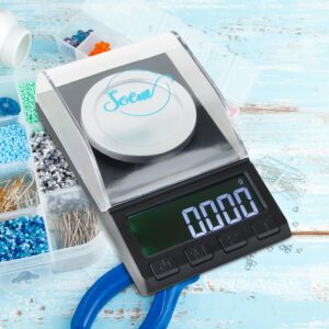 SOEM® Digitale Precisie Weegschaal 0 01 gram - 0,001 tot 50 gram Tarra functie - Pocket scale - Juweliers weegschaal - Hobby weegschaal