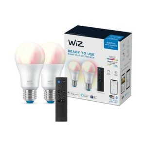 WiZ LED Tunable White and Color starterkits mat standaard lamp (2-pac…