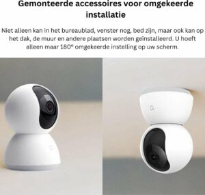 Babyfoon - Beveiligings Camera Met WiFi IP 1080P - Babyfoon Met Camera - HD Inhuis Babyfoon - 360° Rotatievideo