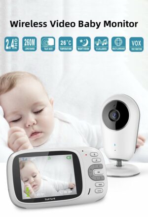 Babyfoon - Draadloze Babyfoon met Camera - Bidirectionele Spraakintercom - Baby Monitor