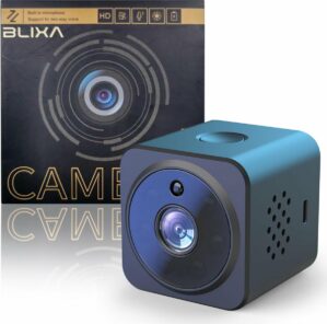 Blixa- Mini Spy Camera 1080P HD 32gb SD Card Met App- Beveiligingscamera- Beveiligingscamera met Bewegingsdetectie- Verborgen Camera-Bewakingscamera voor binnen- Spy cam- Spionage Camera