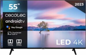 Cecotec 02562 tv 139,7 cm (55") 4K Ultra HD Smart TV Zwart