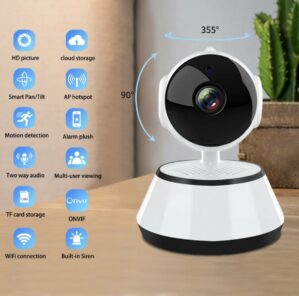 GENNIO Easy Babyfoon - Babyfoon Met Camera - Premium Baby Monitor - Babyfoon Met WiFi- Babyfoon 355 Graden Draaien - Meerdere Gebruikers Tegelijk - Usb Oplader