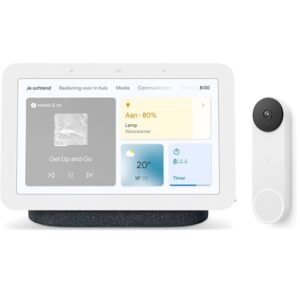 Google Nest Deurbel (batterij) & Nest Hub Antraciet