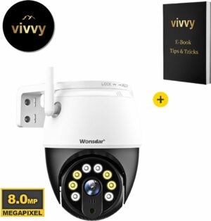 Huisdiercamera - Hondencamera Bewegingssensor - Babyfoon Met Camera En App - 360 Graden - Nachtzicht - 100% Tevredenheidsgarantie