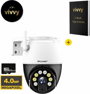 Huisdiercamera - Hondencamera Bewegingssensor - Babyfoon Met Camera En App - 360 Graden - Nachtzicht - 64G - 100% Tevredenheidsgarantie